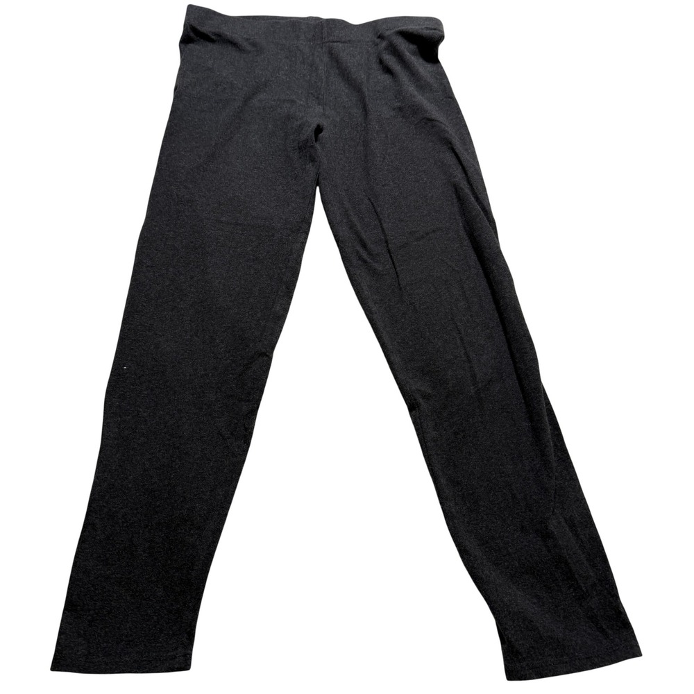 Loft Outlet Leggings‎ Women Large Charcoal Gray Cotton Blend Slim Fit Stretch